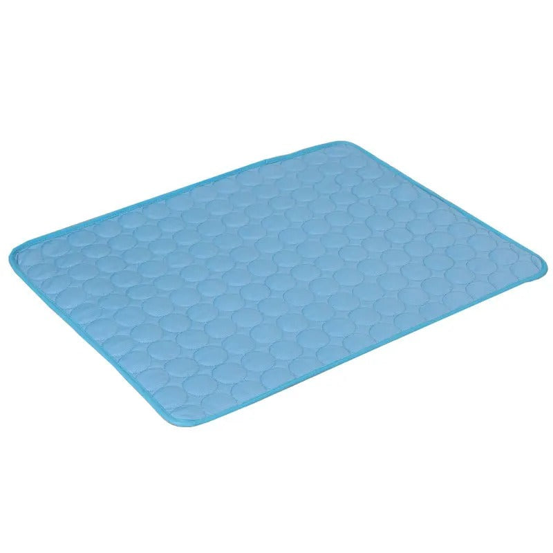 Dog Cooling Mat for Dogs & Cats, Ice Silk Breathable Summer Cooling Pad, Washable Foldable Pet Bed for Crate, Home & Travel