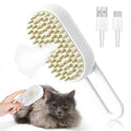 Steam Pet Brush 3-in-1 Massage Pet Steamy Brush Spray Beauty Tangled and Loose Hair Removal Cats Grooming Comb Dogs