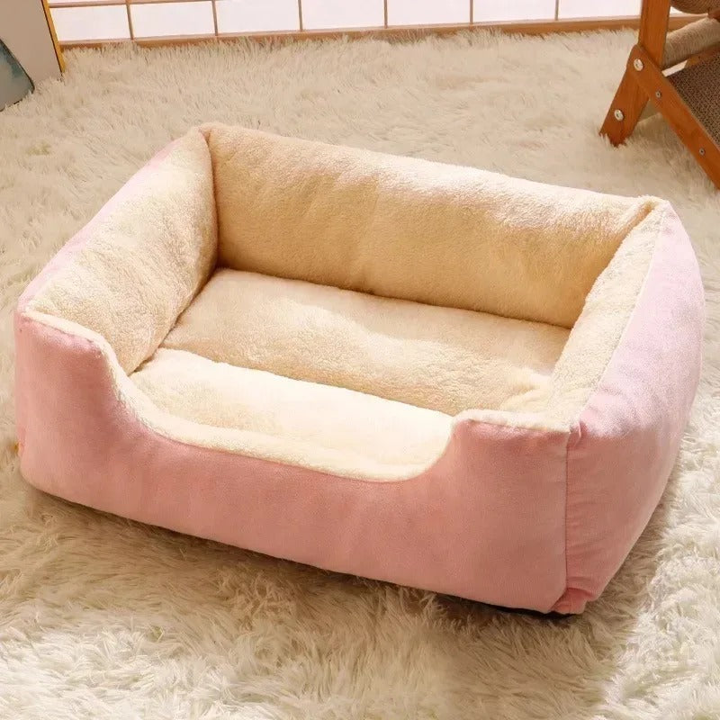 Calming Fluffy Bed for Cats/Dogs Puppy & Kitten Bed