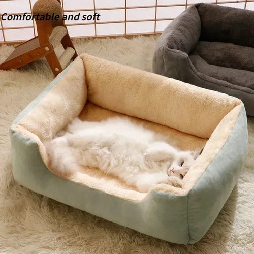 Calming Fluffy Bed for Cats/Dogs Puppy & Kitten Bed