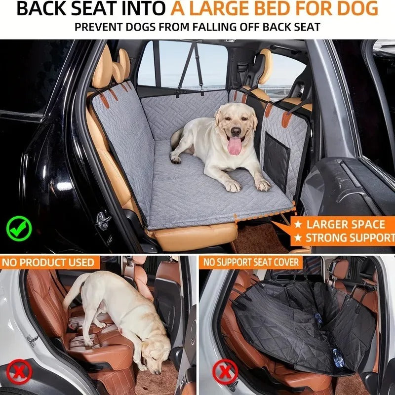 Waterproof Pet Seat Cover Hammock Scratch Proof Nonslip Durable Soft Pet Back Seat Covers