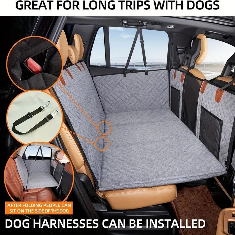 Waterproof Pet Seat Cover Hammock Scratch Proof Nonslip Durable Soft Pet Back Seat Covers