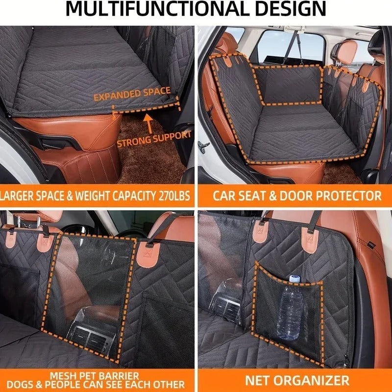 Waterproof Pet Seat Cover Hammock Scratch Proof Nonslip Durable Soft Pet Back Seat Covers