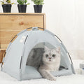Pet Tent-Bed Cats House-Basket Beds Winter Clamshell Kitten
