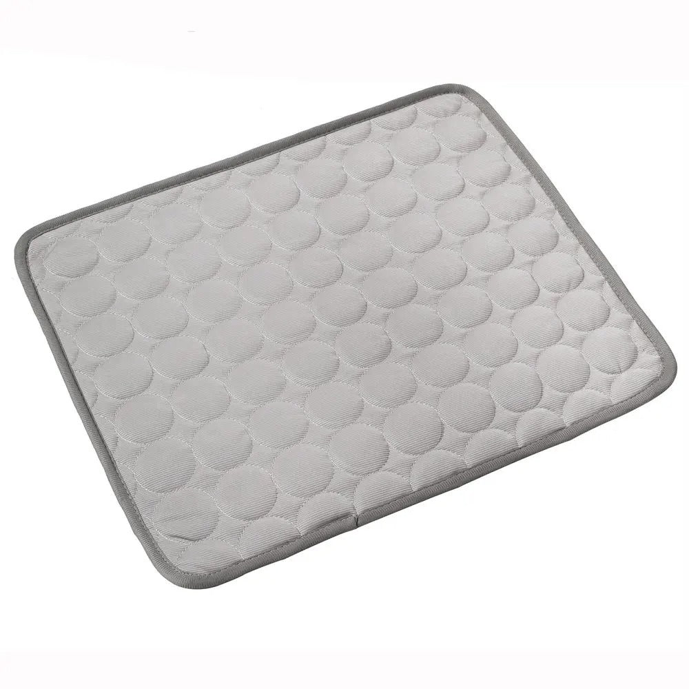 Dog Cooling Mat for Dogs & Cats, Ice Silk Breathable Summer Cooling Pad, Washable Foldable Pet Bed for Crate, Home & Travel